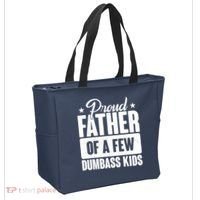 Proud Father Of Dumbass Kids Funny Dad Tote Bag thumb 2
