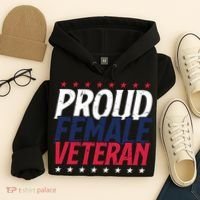 Proud Female Veteran Hoodie thumb 4