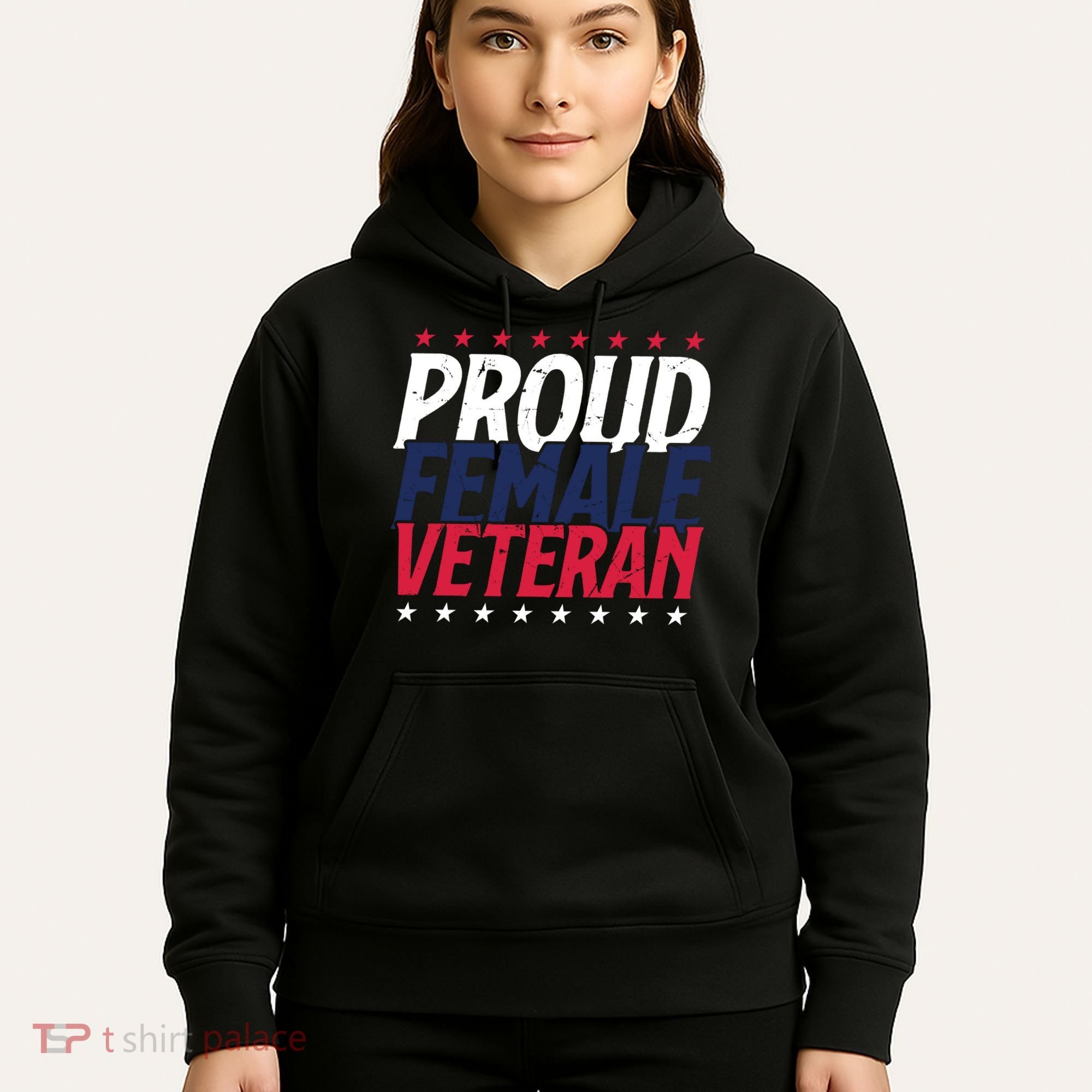 Proud Female Veteran Hoodie