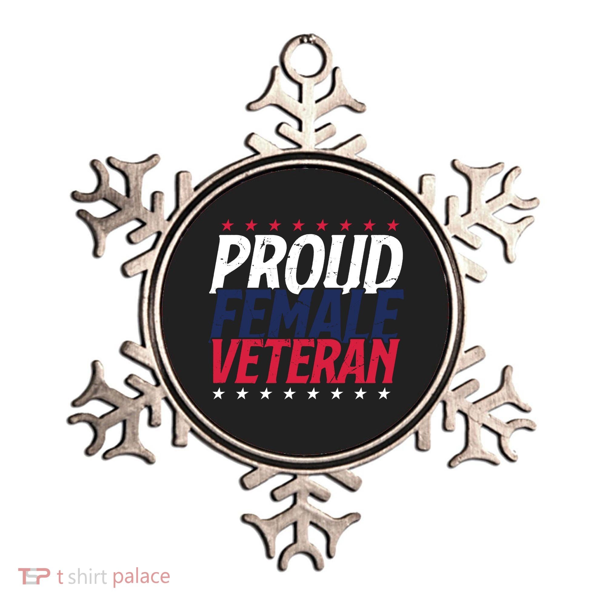 Proud Female Veteran Ornament