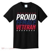 Proud Female Veteran Kids T-Shirt thumb 0