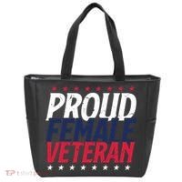 Proud Female Veteran Tote Bag thumb 0