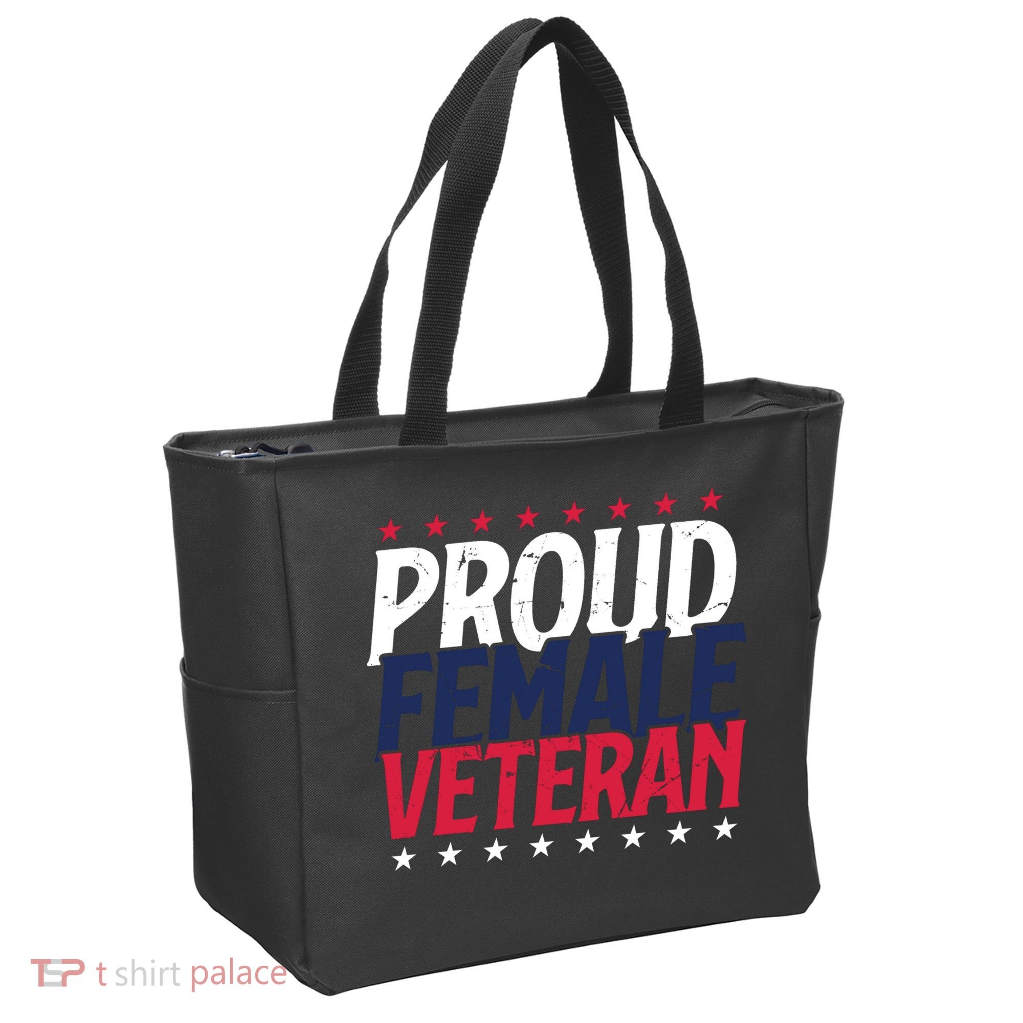 Proud Female Veteran Tote Bag