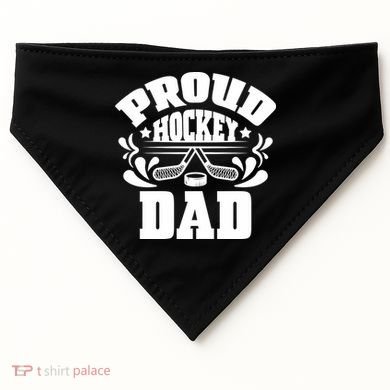 Proud Hockey Dad USA-Made Doggie Bandana