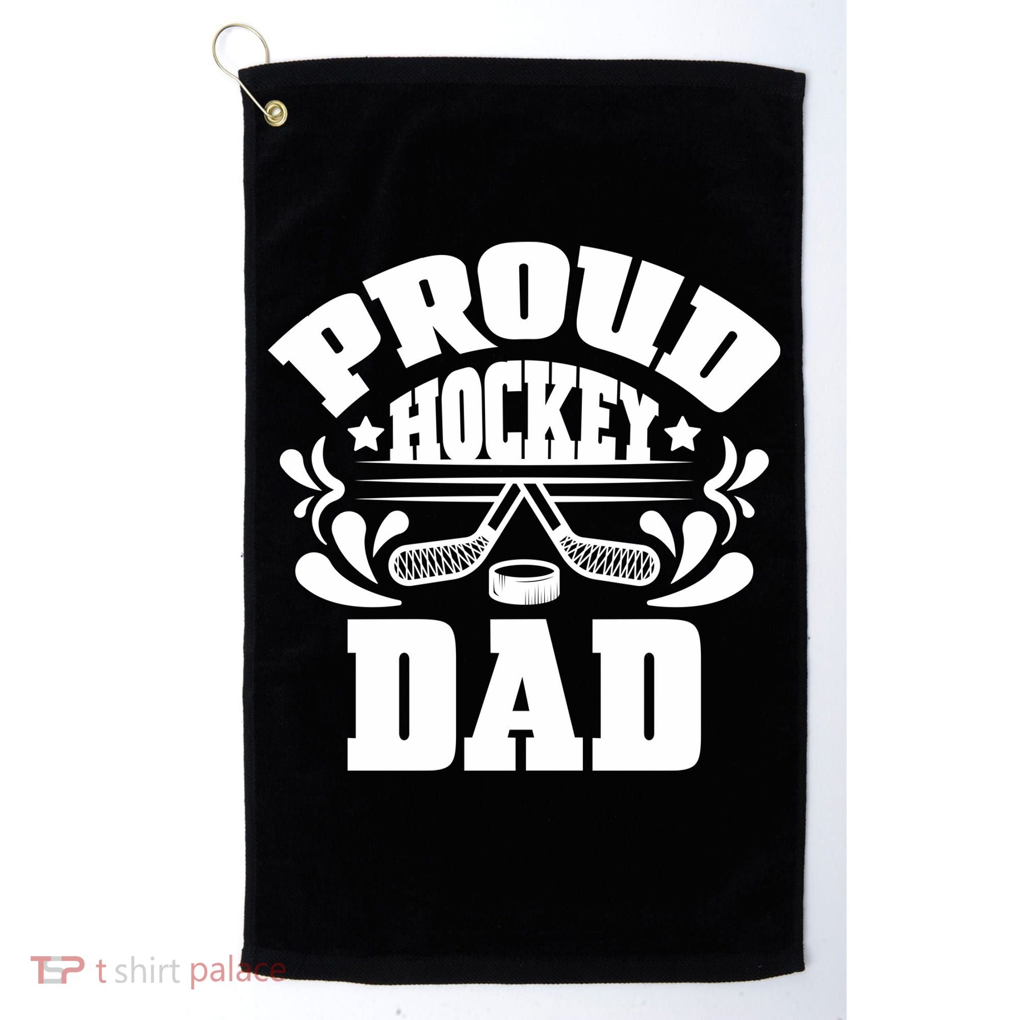 Proud Hockey Dad Golf Towel