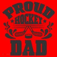 Proud Hockey Dad Santa Hat thumb 1