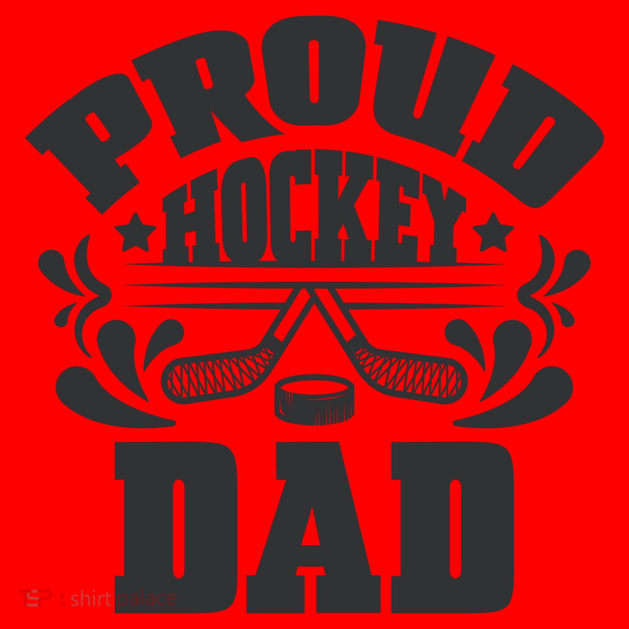 Proud Hockey Dad Santa Hat