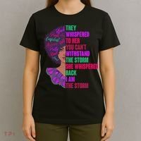 Proud Inspiring Black Woman I Am The Storm T-Shirt thumb 4