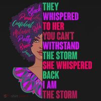 Proud Inspiring Black Woman I Am The Storm Women's Hoodie thumb 2
