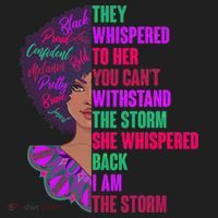 Proud Inspiring Black Woman I Am The Storm Tumbler thumb 3