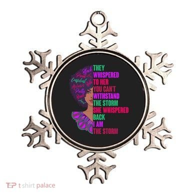 Proud Inspiring Black Woman I Am The Storm Ornament