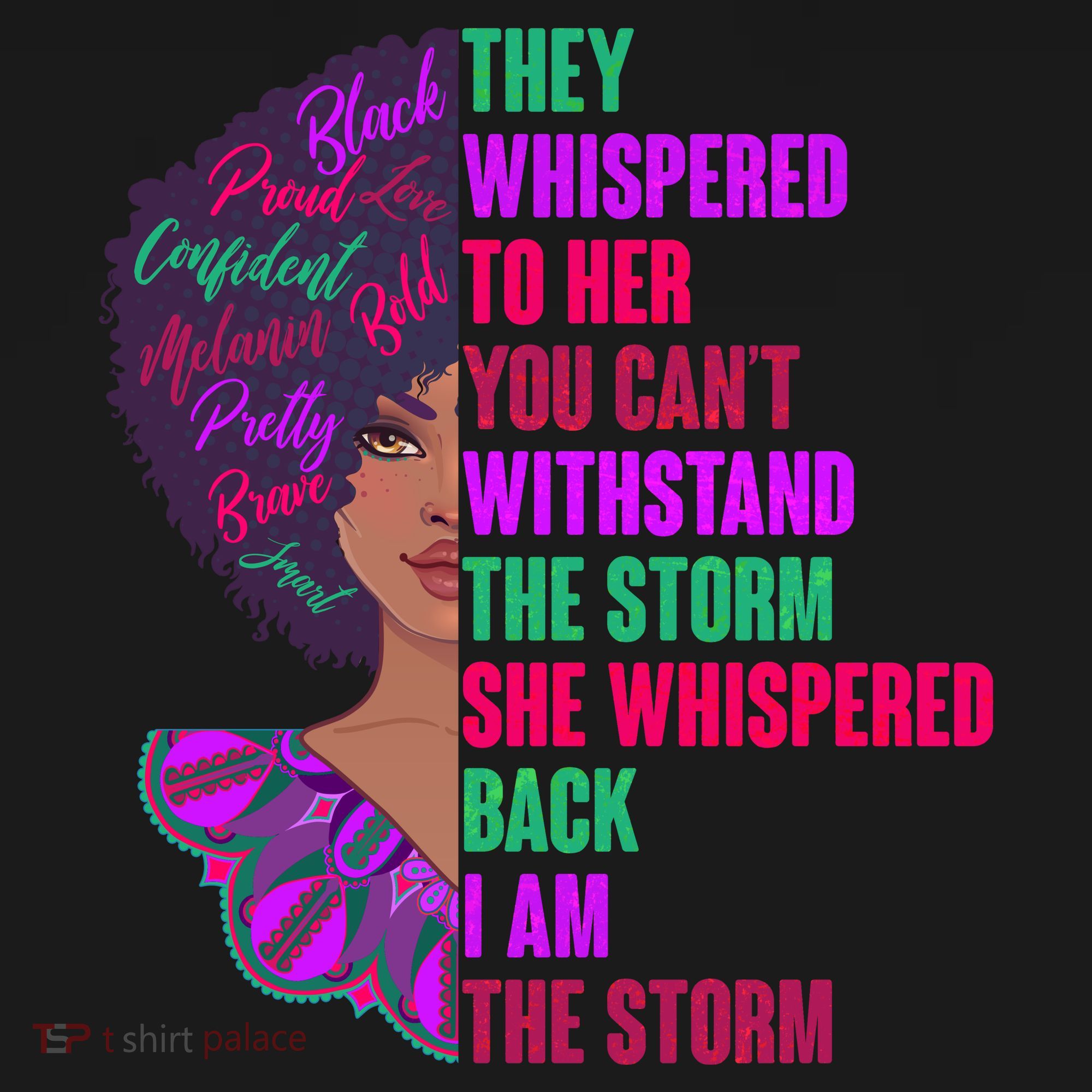 Proud Inspiring Black Woman I Am The Storm Women's Tank Top