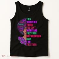 Proud Inspiring Black Woman I Am The Storm Tank Top thumb 2