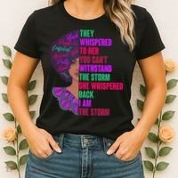 Proud Inspiring Black Woman I Am The Storm Women's T-Shirt thumb 2