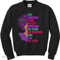 Proud Inspiring Black Woman I Am The Storm Kids Sweatshirt thumb 0