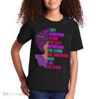 Proud Inspiring Black Woman I Am The Storm Kids T-Shirt thumb 2