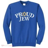 Proud Jew Jewish Star Logo Sweatshirt thumb 0