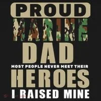 Proud Marine Dad T-Shirt thumb 7