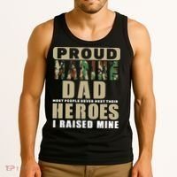 Proud Marine Dad Tank Top thumb 3