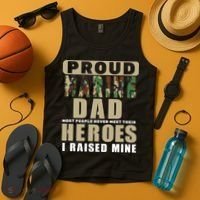 Proud Marine Dad Tank Top thumb 4