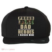 Proud Marine Dad Wool Snapback Cap thumb 0