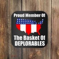 Proud Member Of The Basket Of Deplorables Coaster thumb 0