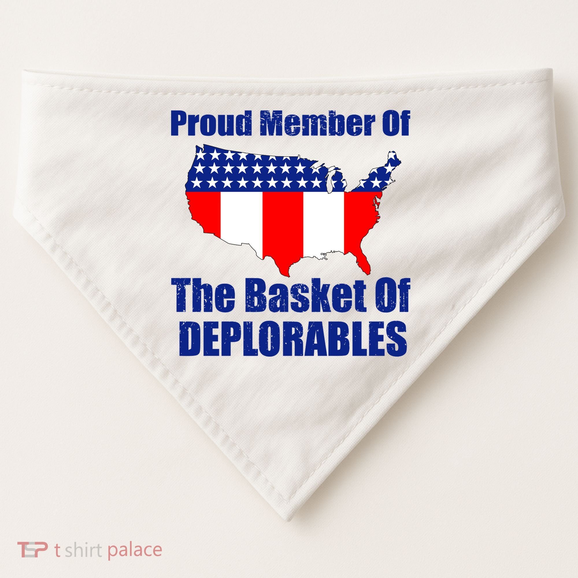 Proud Member Of The Basket Of Deplorables USA-Made Doggie Bandana