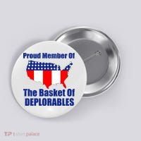 Proud Member Of The Basket Of Deplorables Button thumb 0