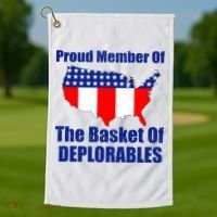 Proud Member Of The Basket Of Deplorables Golf Towel thumb 1