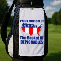 Proud Member Of The Basket Of Deplorables Golf Towel thumb 2