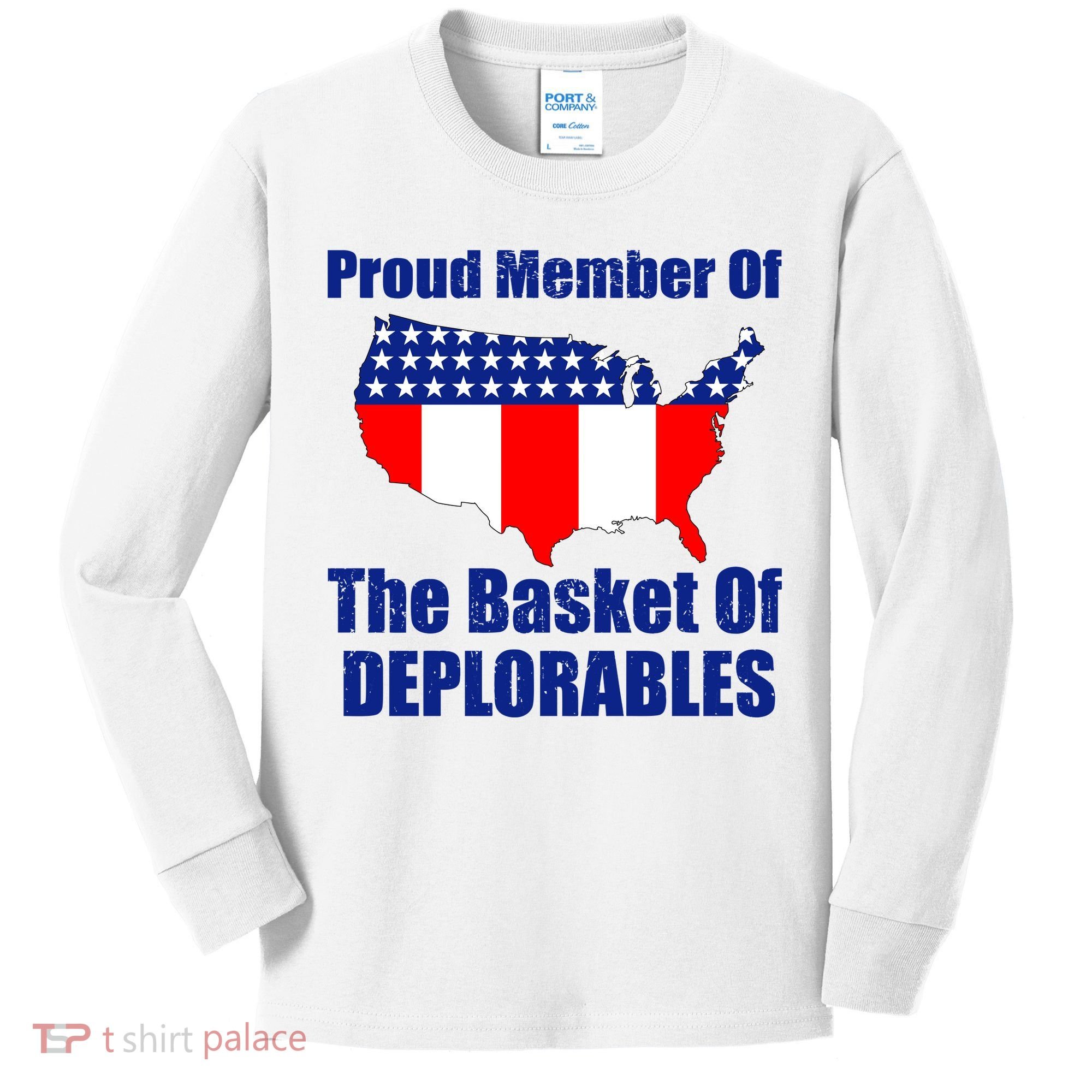 Proud Member Of The Basket Of Deplorables Kids Long Sleeve Shirt