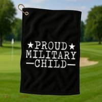 Proud Military Child Golf Towel thumb 1