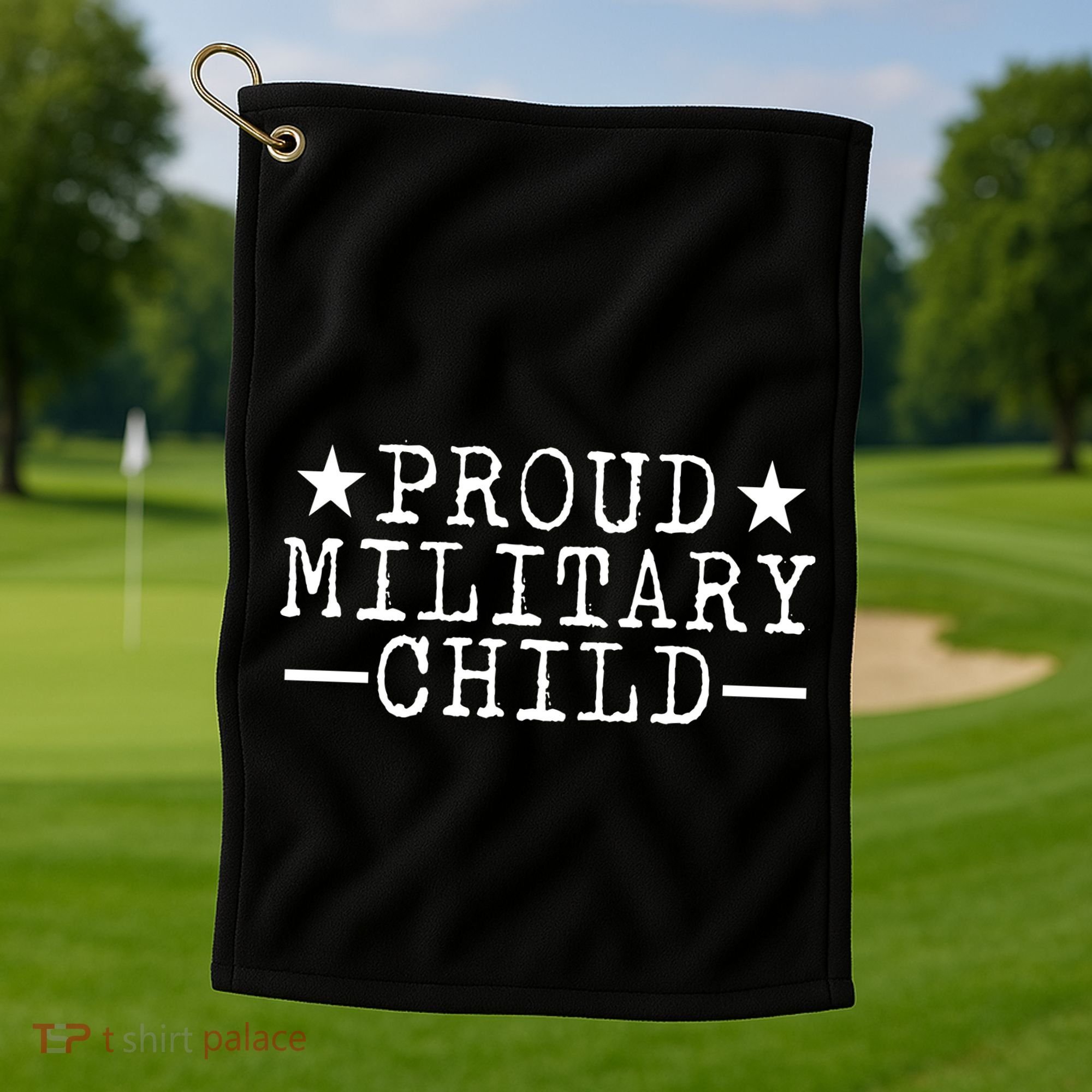 Proud Military Child Golf Towel