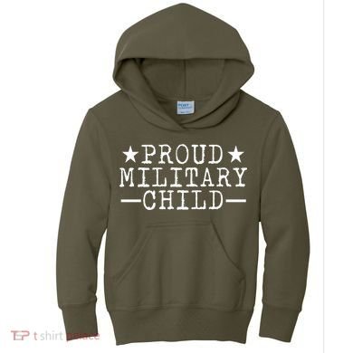 Proud Military Child Kids Hoodie