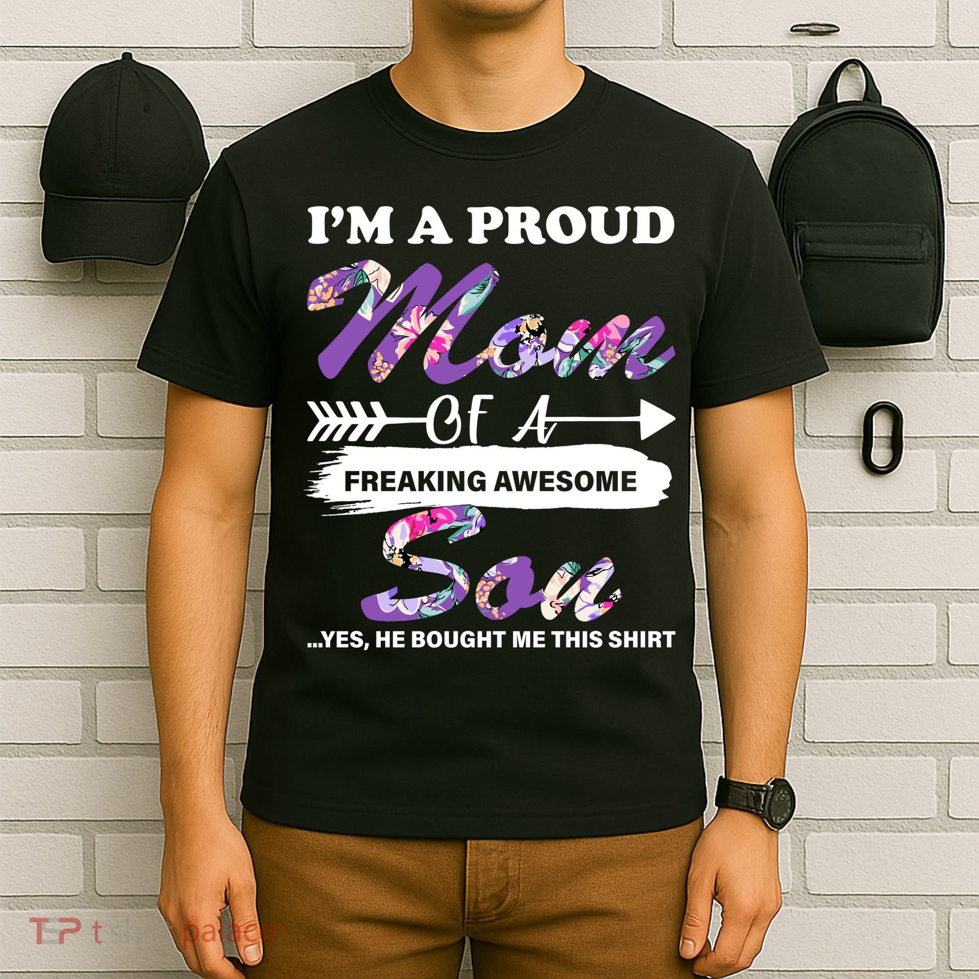 Proud Mom Of A Freaking Awesome Son T-Shirt