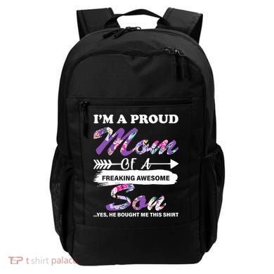 Proud Mom Of A Freaking Awesome Son Backpack