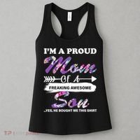 Proud Mom Of A Freaking Awesome Son Women's Tank Top thumb 3