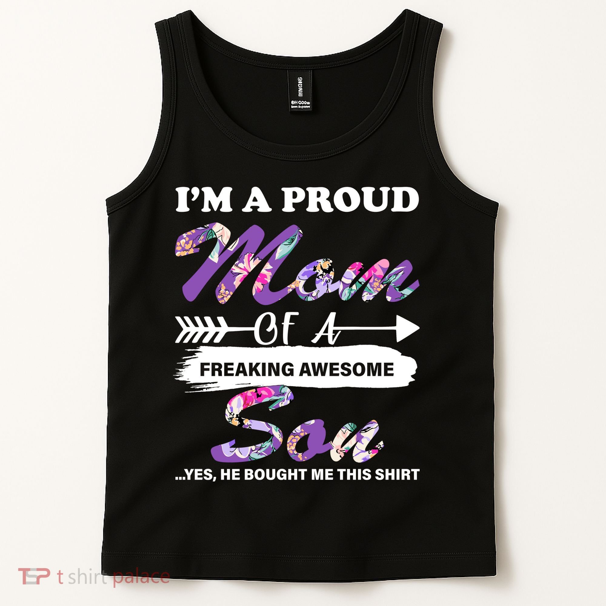 Proud Mom Of A Freaking Awesome Son Tank Top