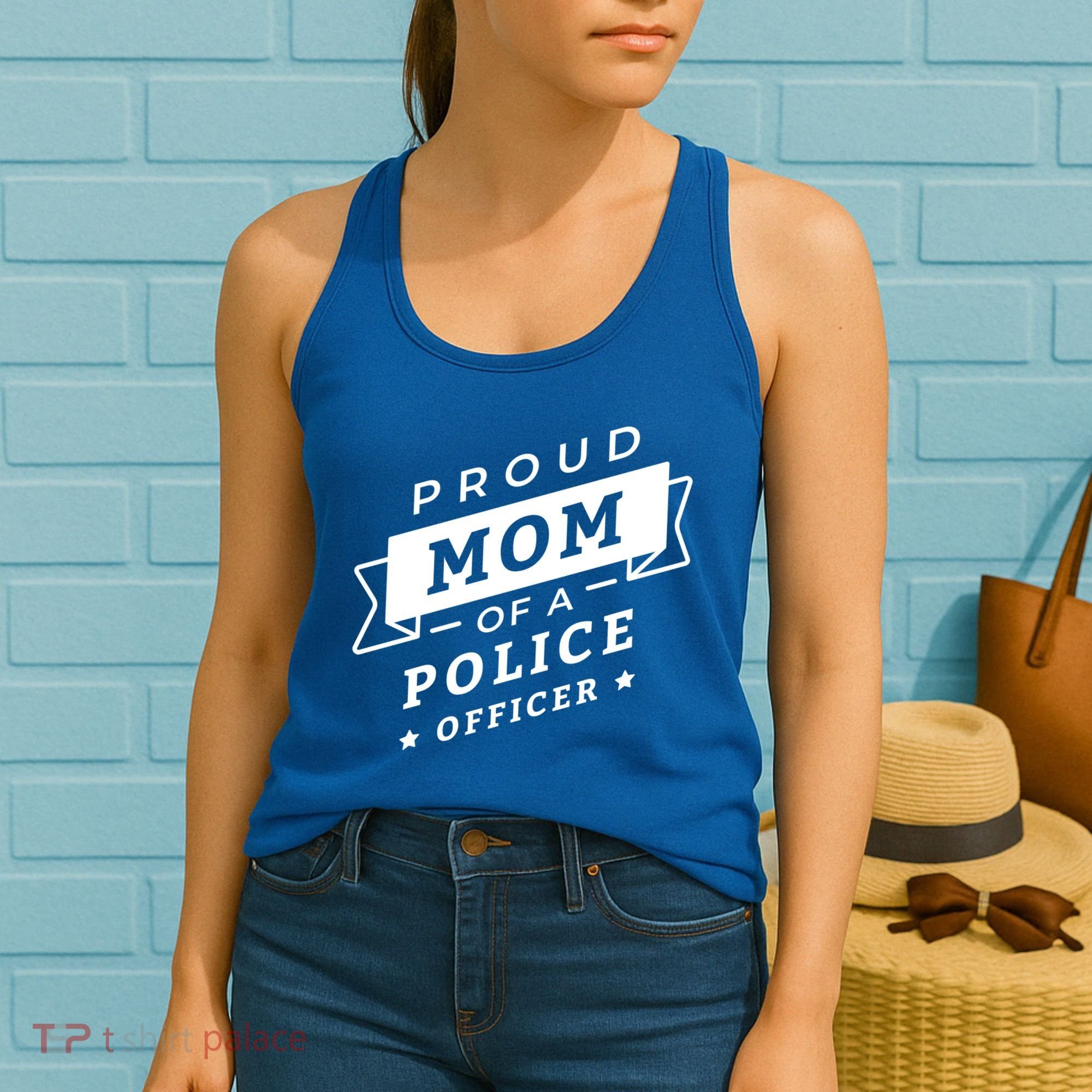 Proud Mom Of A Police Officer Women's Tank Top