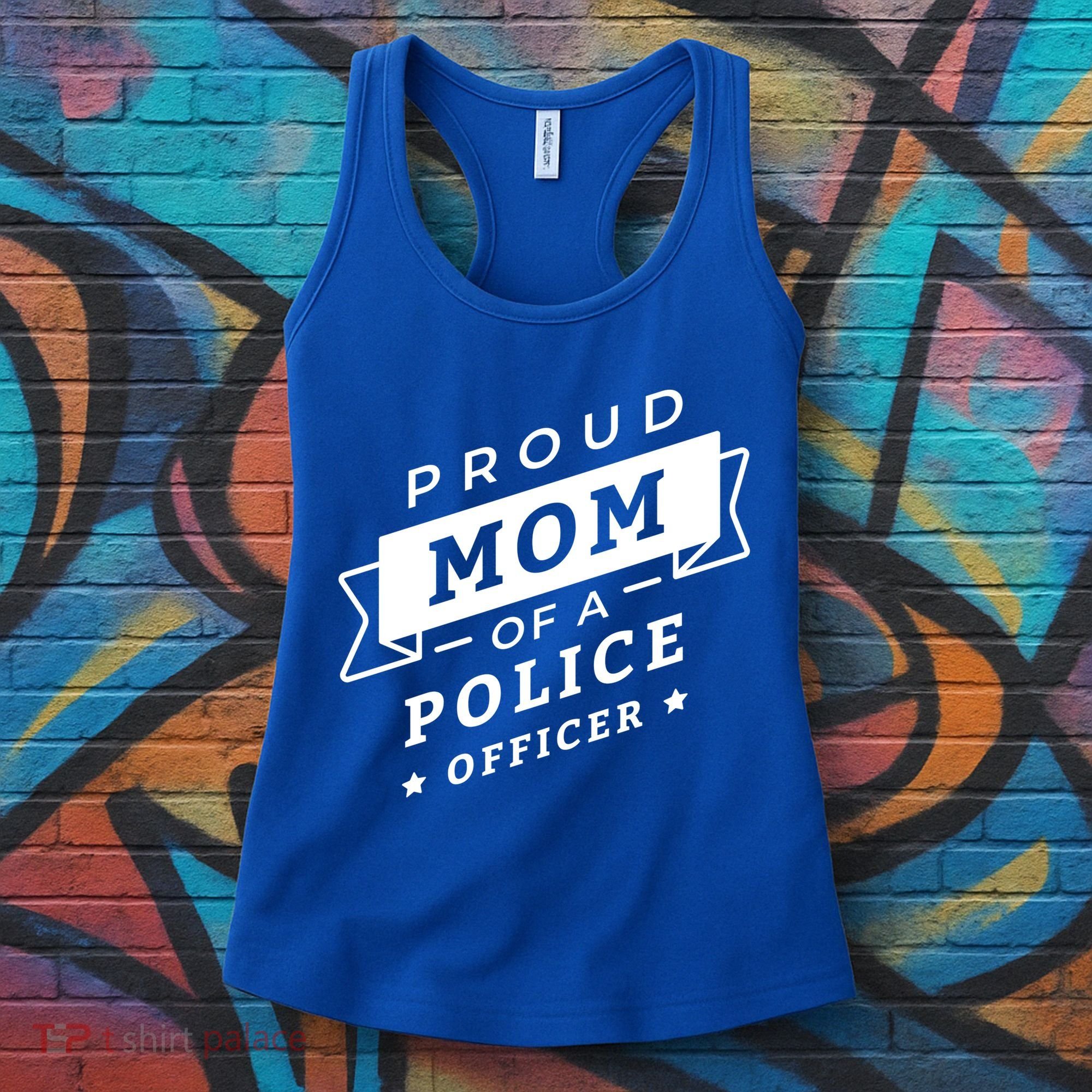 Proud Mom Of A Police Officer Women's Tank Top