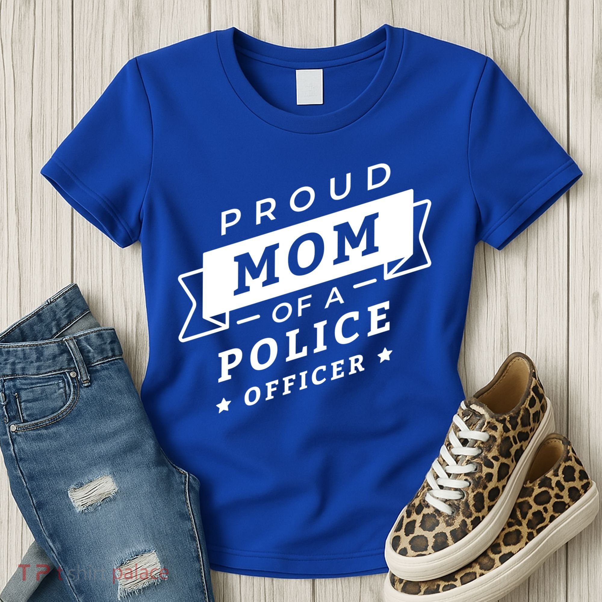 Proud Mom Of A Police Officer Women's T-Shirt