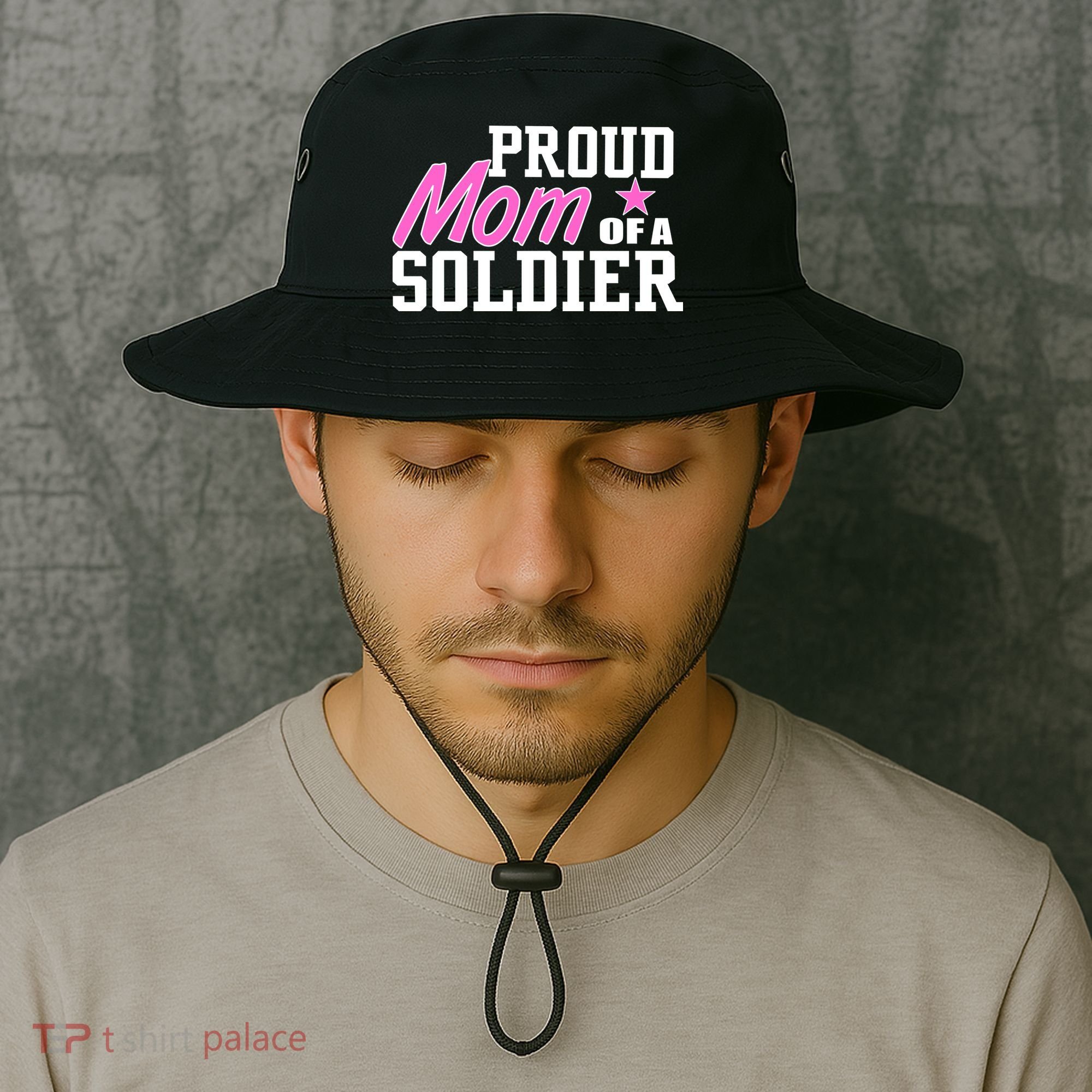 Proud Mom of A Soldier Bucket Hat