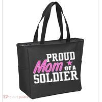 Proud Mom of A Soldier Tote Bag thumb 2