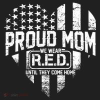 Proud Mom We Wear RED Until They Come Home Women's Sweatshirt thumb 2