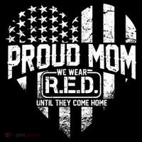 Proud Mom We Wear RED Until They Come Home Women's Hoodie thumb 2