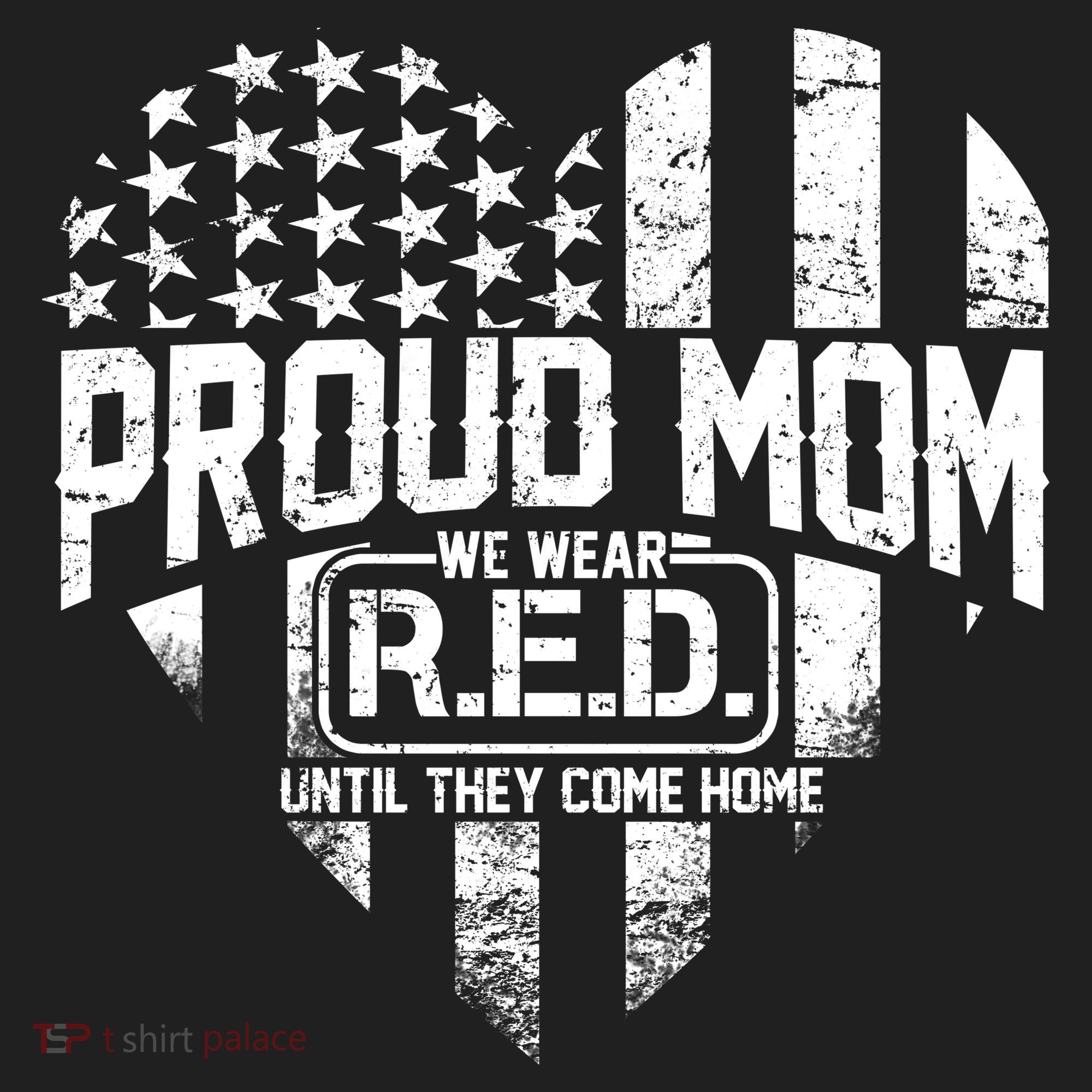 Proud Mom We Wear RED Until They Come Home Golf Towel
