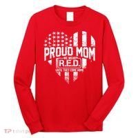 Proud Mom We Wear RED Until They Come Home Long Sleeve Shirt thumb 0
