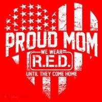Proud Mom We Wear RED Until They Come Home Women's Tank Top thumb 5