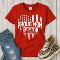 Proud Mom We Wear RED Until They Come Home Women's T-Shirt thumb 3