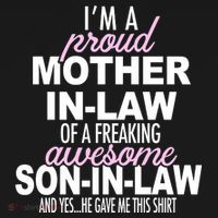 Proud Mother In Law Of Awesome Son In Law Funny T-Shirt thumb 7